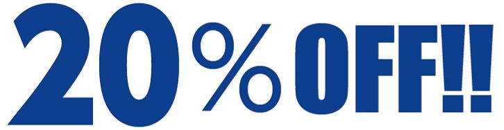20%OFF!!